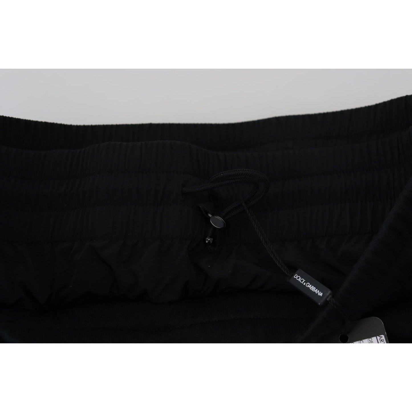 Dolce & Gabbana Black Cotton Bermuda Cargo Shorts Shorts