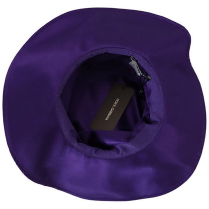 Dolce & Gabbana Purple Silk Stretch Top Hat