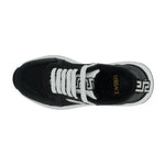 Versace Elegant Monochrome Leather Sneakers 8054712372964
