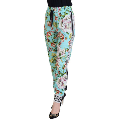 Dolce & Gabbana Multicolor Floral Sweatpants Pants