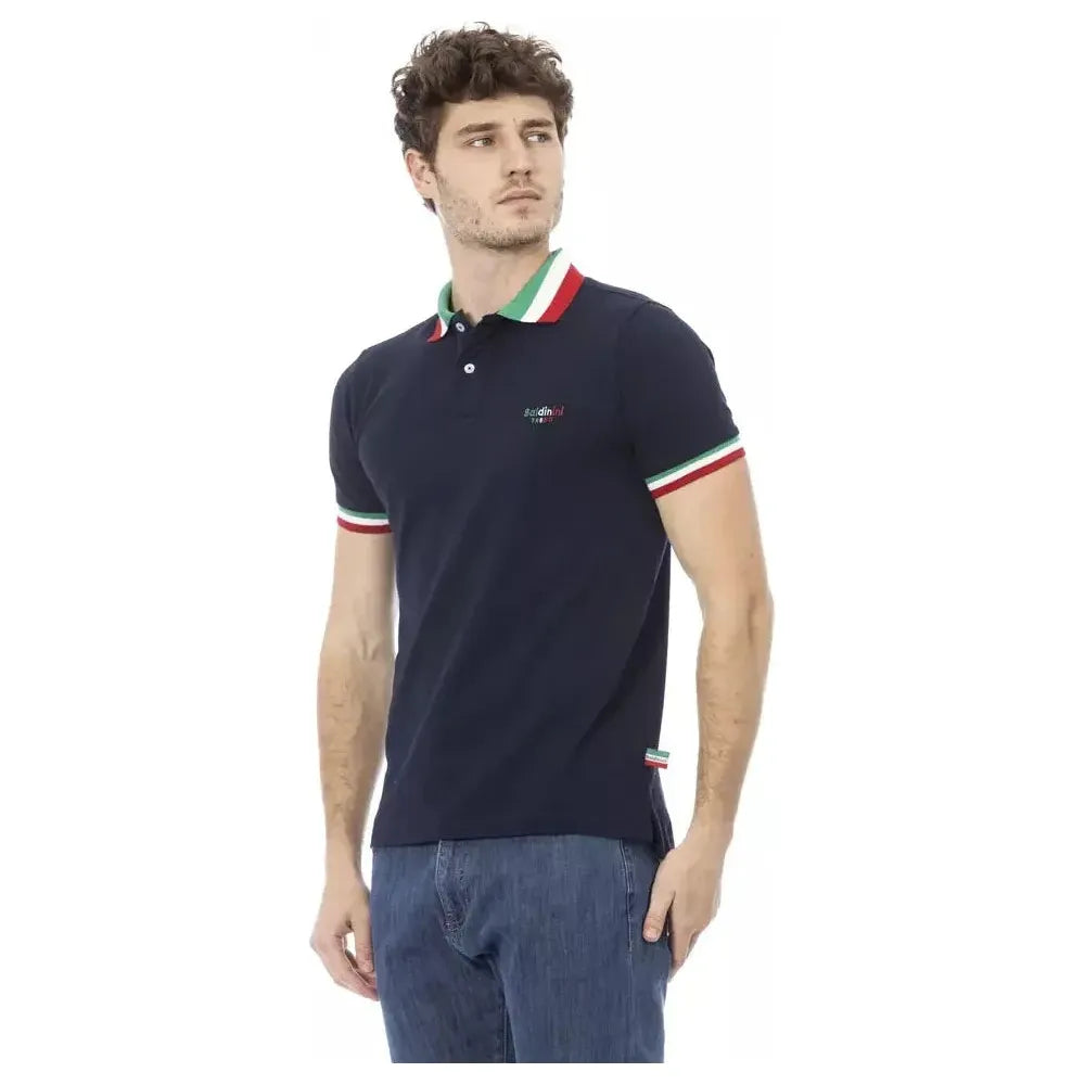 Baldinini Trend Blue Cotton Polo Shirt