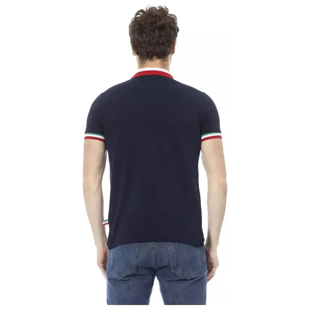 Baldinini Trend Blue Cotton Polo Shirt