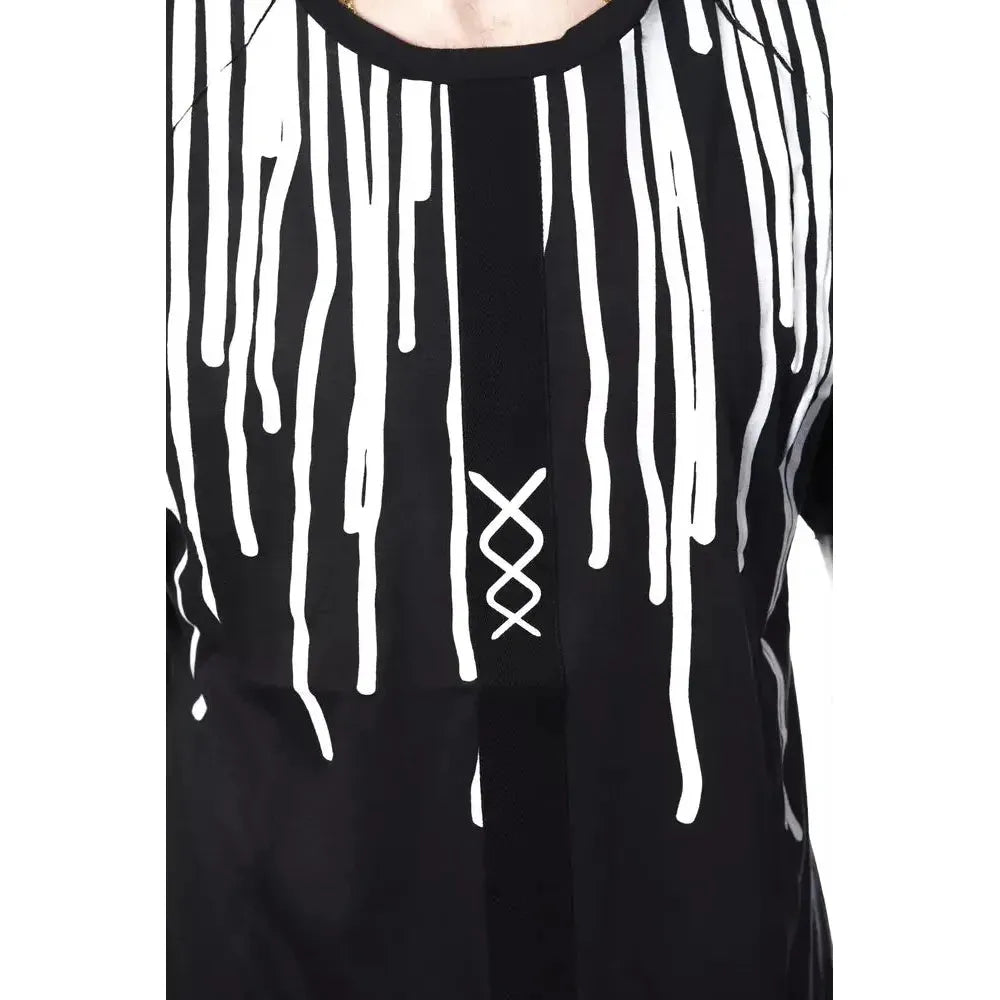 Nicolo Tonetto Black Cotton Men T-Shirt