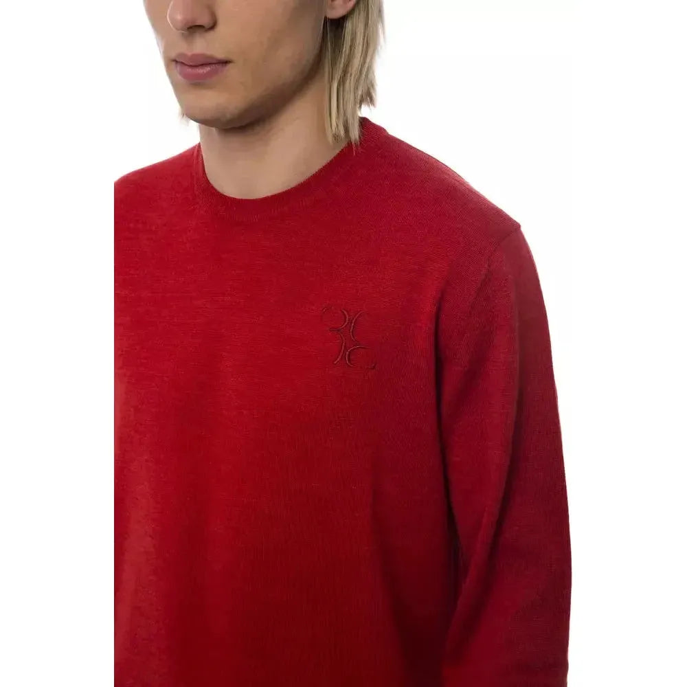 Billionaire Italian Couture Red Merino Wool Sweater