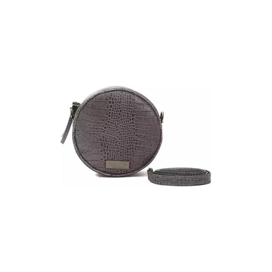Pompei Donatella Gray Leather Women Crossbody Bag PO-5827