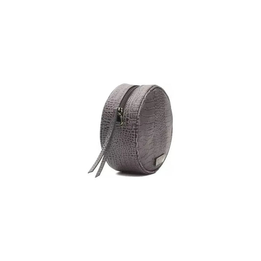 Pompei Donatella Gray Leather Women Crossbody Bag PO-5827
