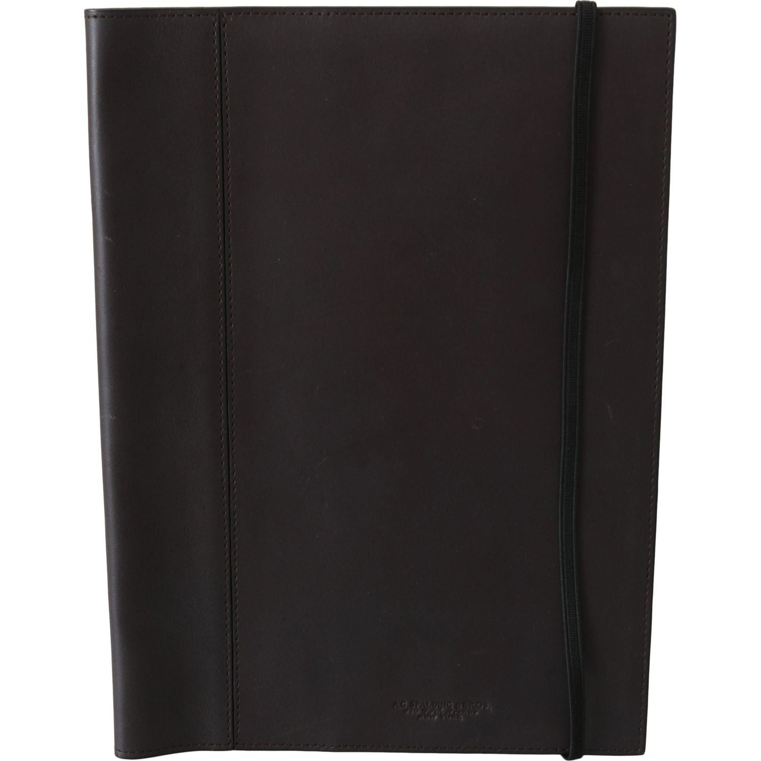A.G. Spalding & Bros Black Leather Bifold Travel Holder Logo Wallet