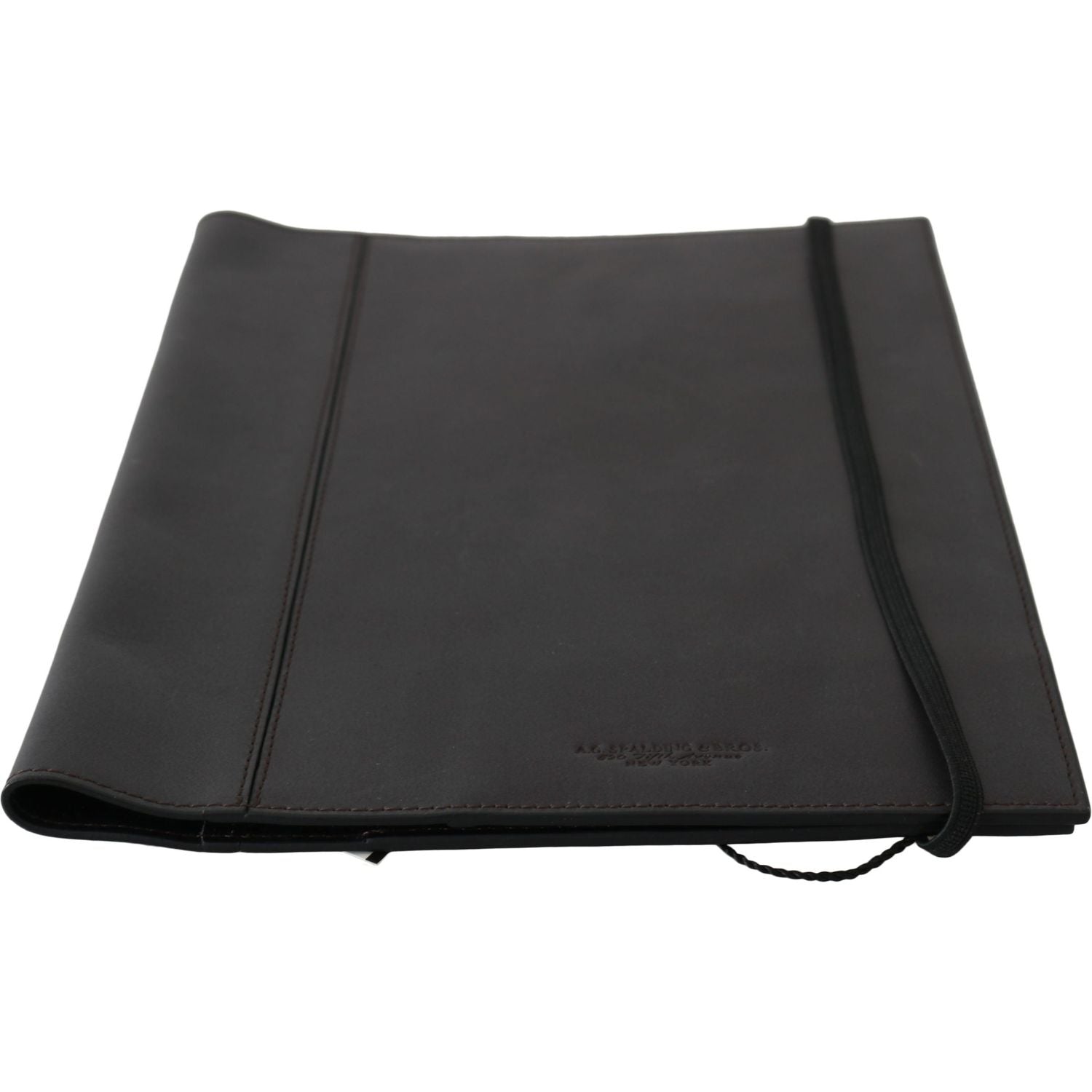 A.G. Spalding & Bros Black Leather Bifold Travel Holder Logo Wallet