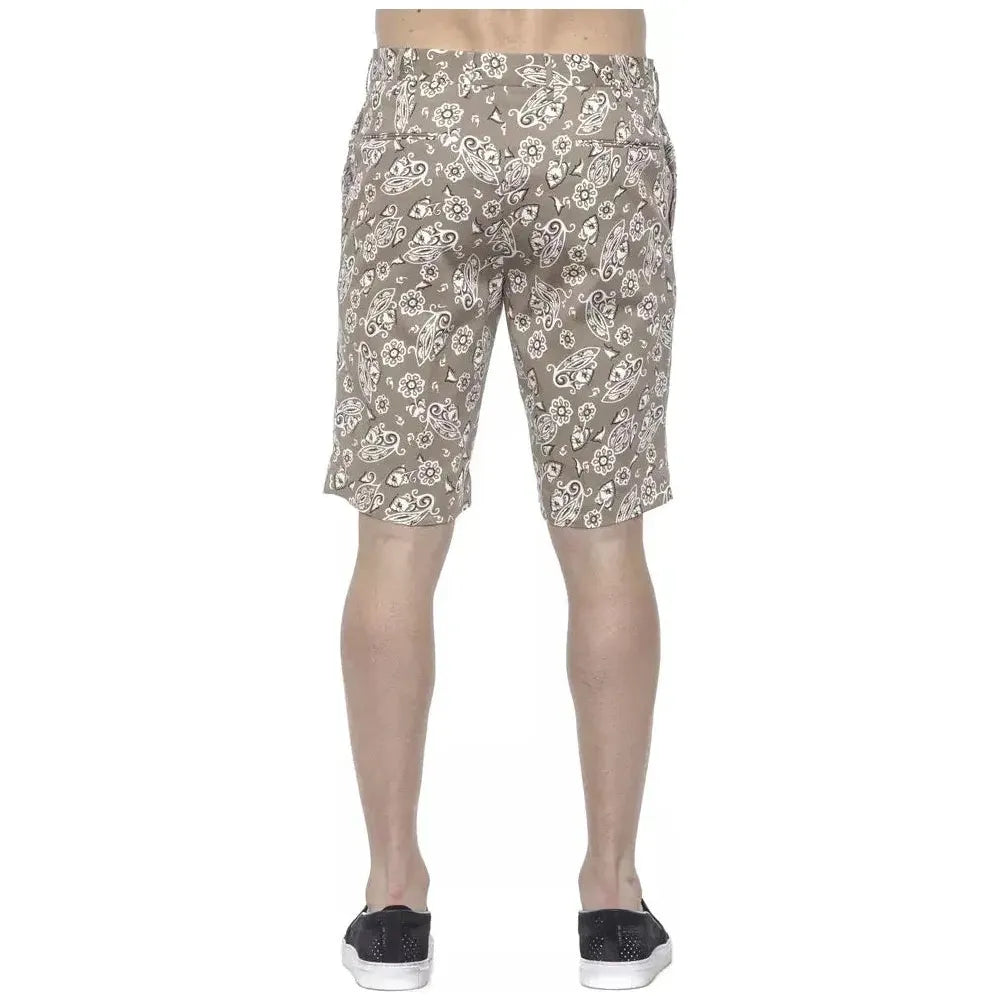 PT Torino Beige Cotton Men Bermuda Short