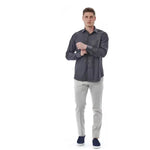 Bagutta Gray Cotton Men Shirt BA-20985-XXL