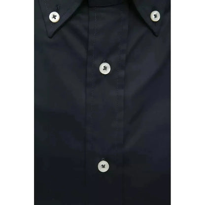 Robert Friedman Black Cotton Men's Shirt