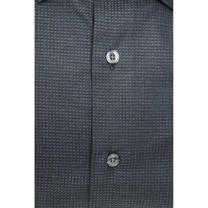Robert Friedman Black Cotton Men's Shirt