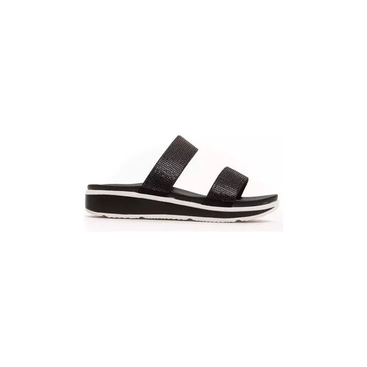 Péché Originel Chic Rhinestone Twin-Strap Low Sandals PC-18723-38-FBB-177