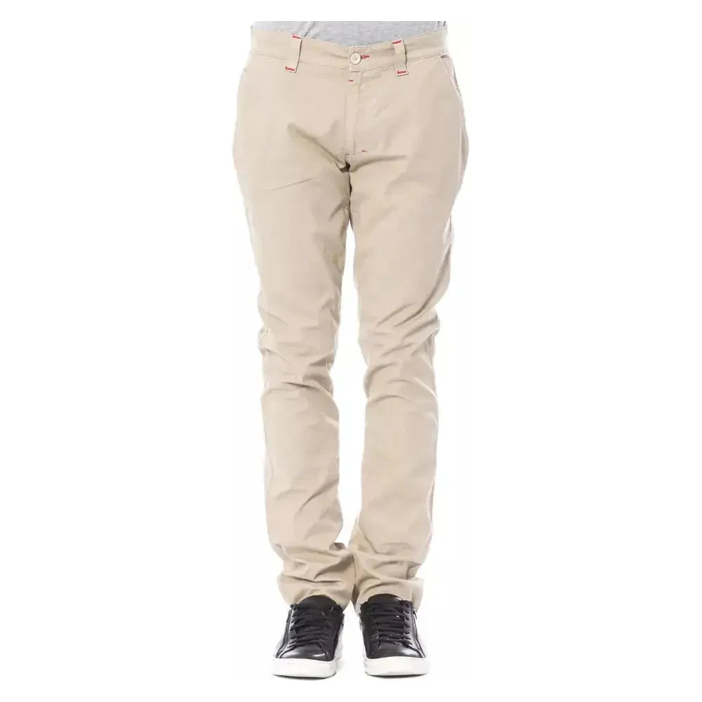 Verri Beige Cotton Men's Chino Pant