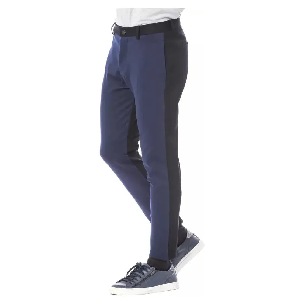 Verri Blue Viscose Men Pant Jeans & Pants