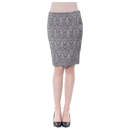 BYBLOS Black Viscose Women Skirt WOMAN SKIRTS