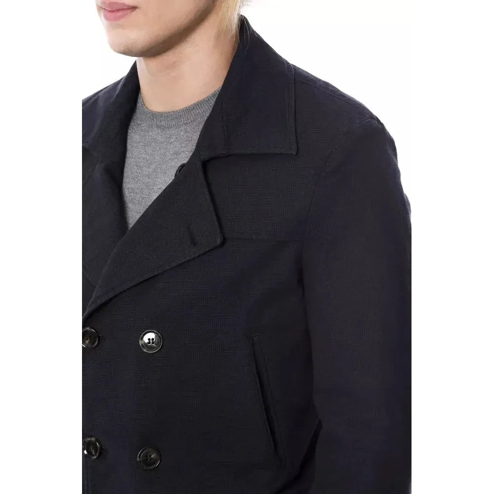 Verri Elegant Double Breasted Blue Blazer