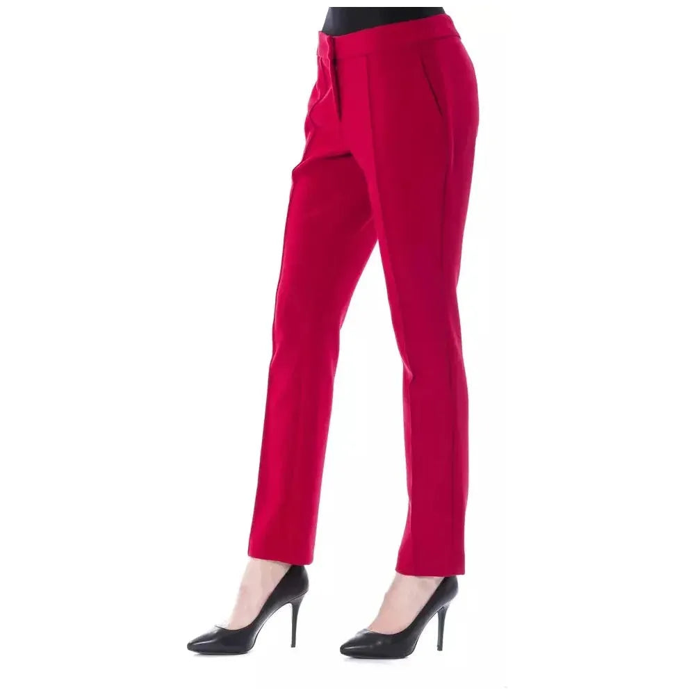 BYBLOS Fuchsia Polyester Pant