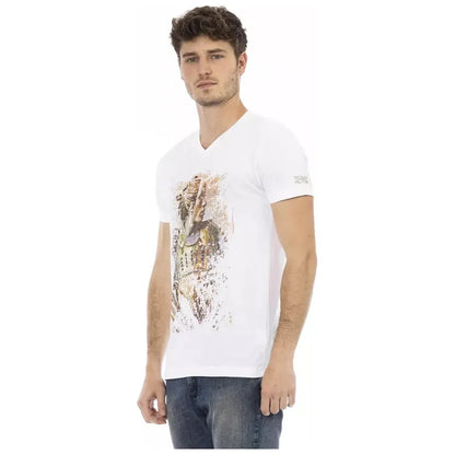 Trussardi Action White Cotton T-Shirt
