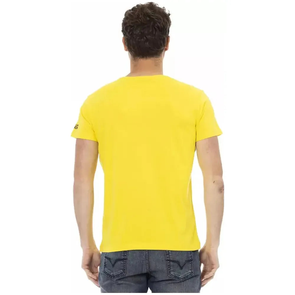 Trussardi Action Yellow Cotton T-Shirt