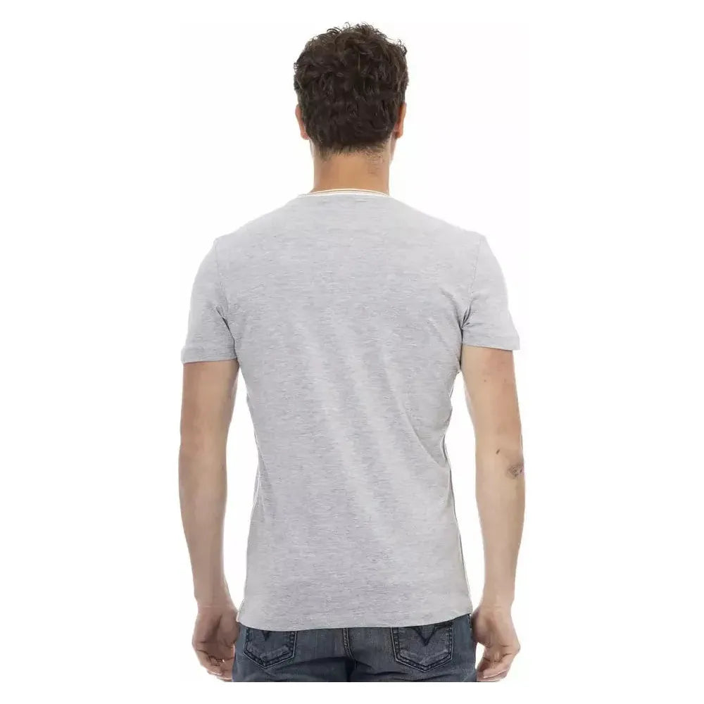 Trussardi Action Gray Cotton T-Shirt