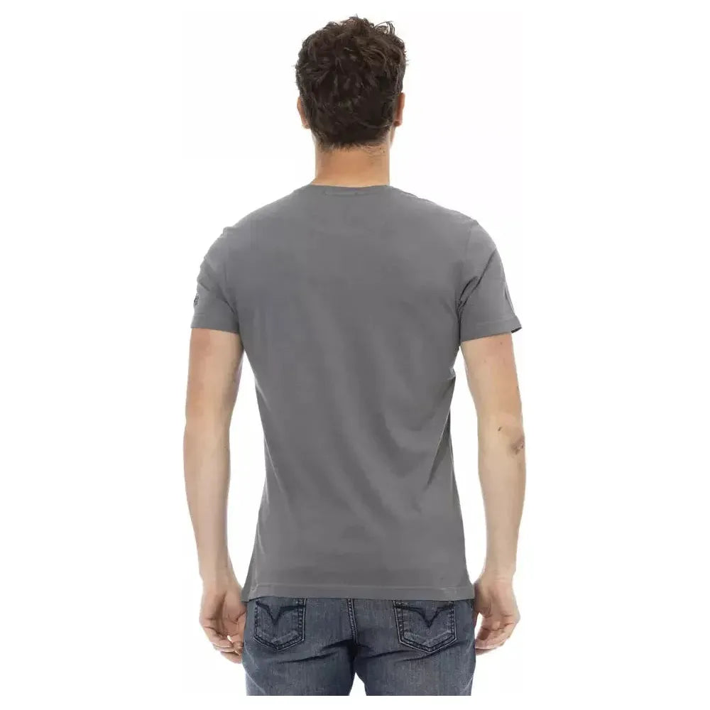 Trussardi Action Gray Cotton Men's T-Shirt