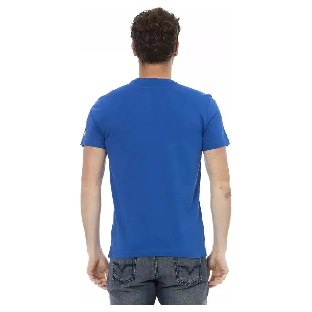 Trussardi Action Blue Cotton T-Shirt