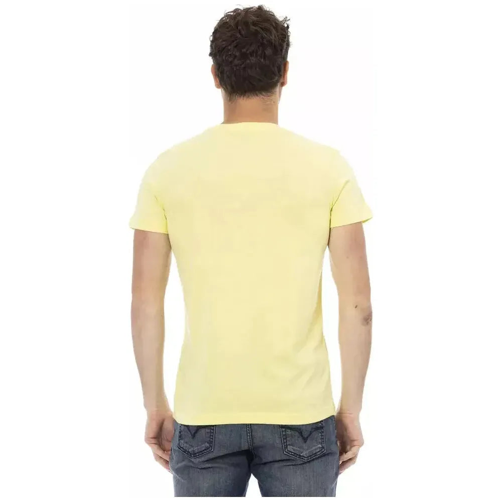 Trussardi Action Yellow Cotton T-Shirt