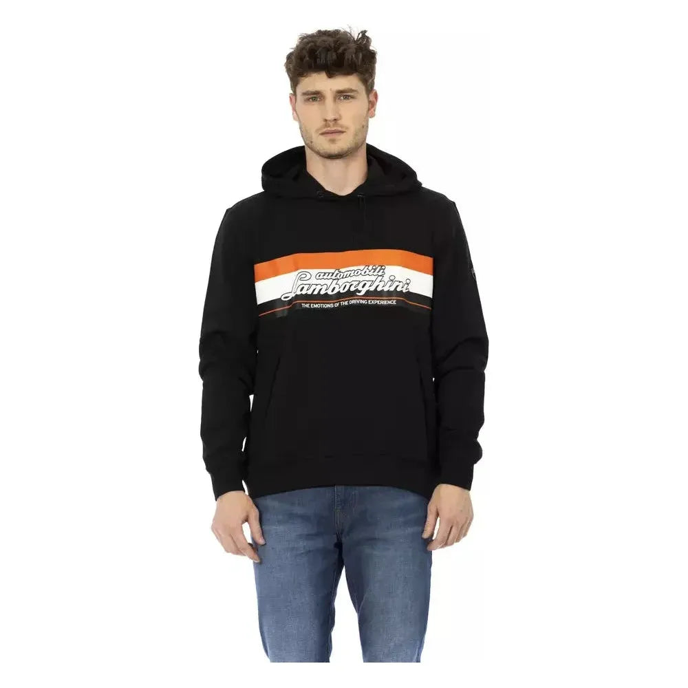 Automobili Lamborghini Black Cotton Sweater