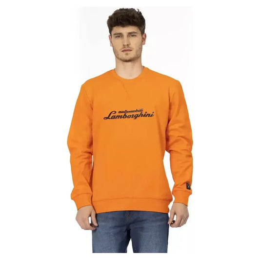 Automobili Lamborghini Orange Cotton Men Sweater AU-22634-XL