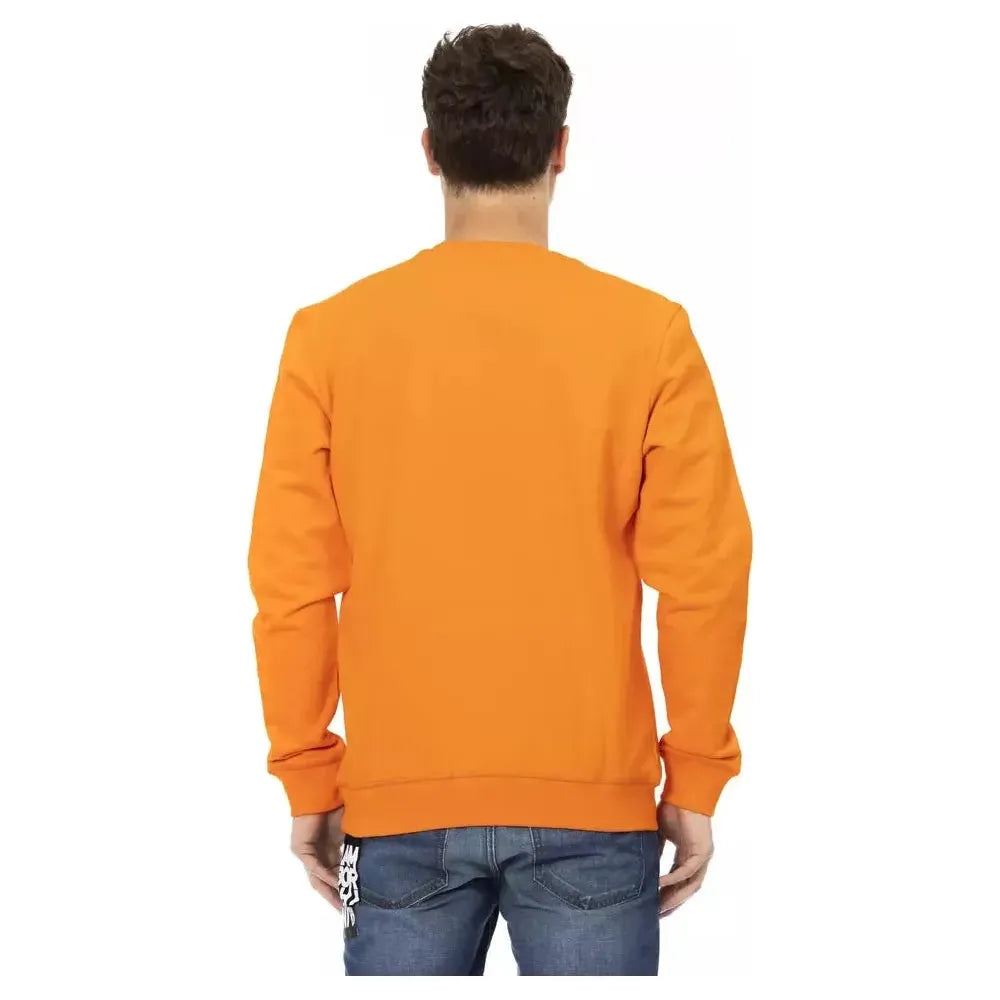 Automobili Lamborghini Orange Cotton Sweater