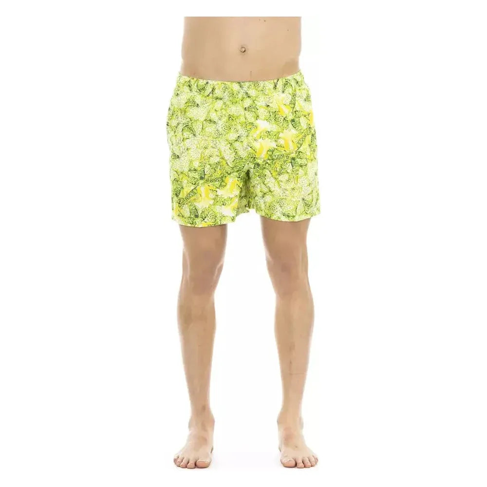 Just Cavalli Green Polyester Swimwear
