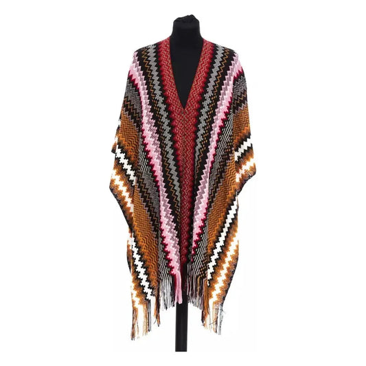 Missoni Multicolor Wool Women Poncho MI-22221-UNISEX