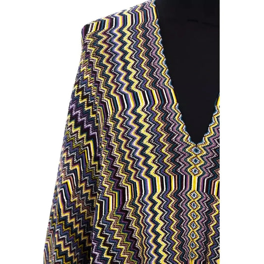 Missoni Multicolor Wool Women Poncho MI-22220-UNISEX