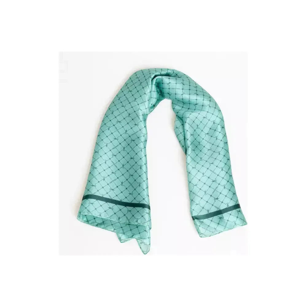 Trussardi Light Blue Silk Women Scarf