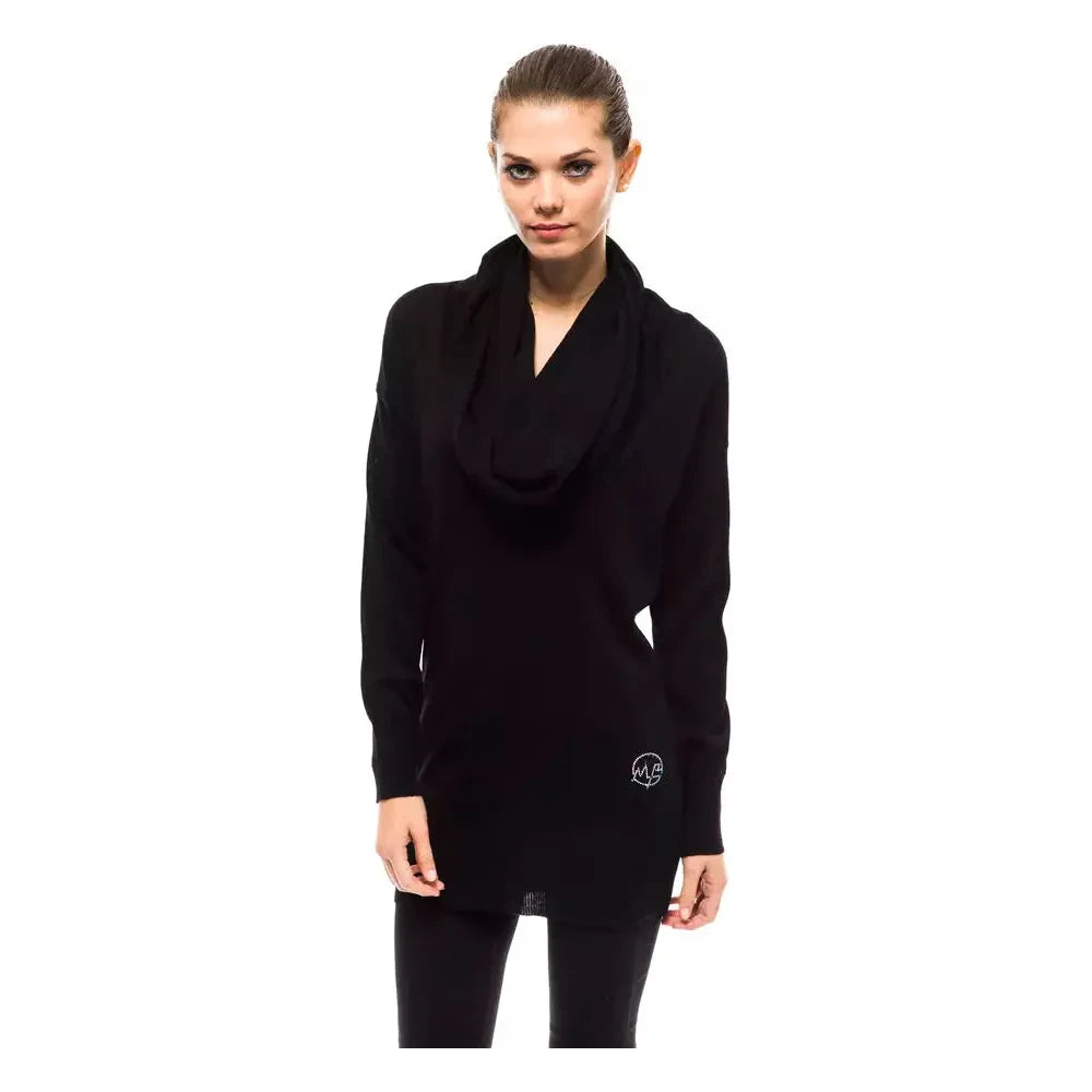 Montana Blu Black Wool Women Sweater