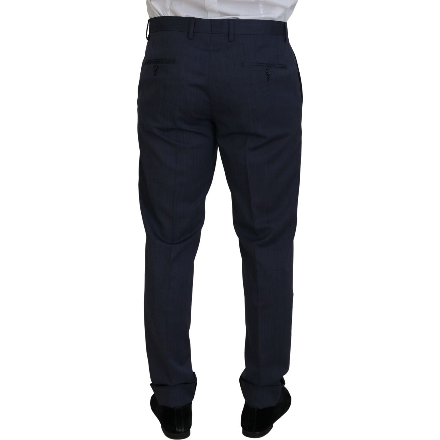 Dolce & Gabbana Blue Wool MARTINI 2 Piece Slim Fit Suit