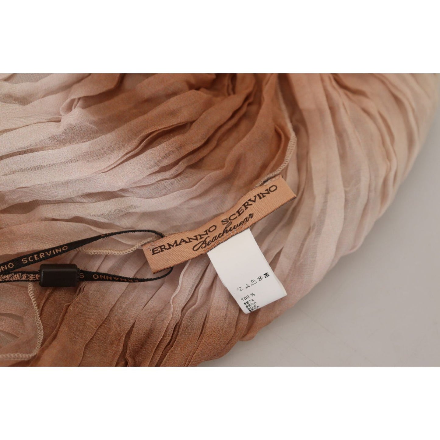 Ermanno Scervino Multicolor Silk Wrap Shawl Foulard Scarf