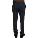 BENCIVENGA Gray Pure Wool Men Checkered Pants PAN71359 - 46