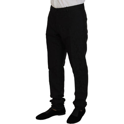 Dolce & Gabbana Black Single Breasted 2 Piece MARTINI Suit