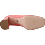 Prada Pink Patent Leather Block Heels Pumps Classic