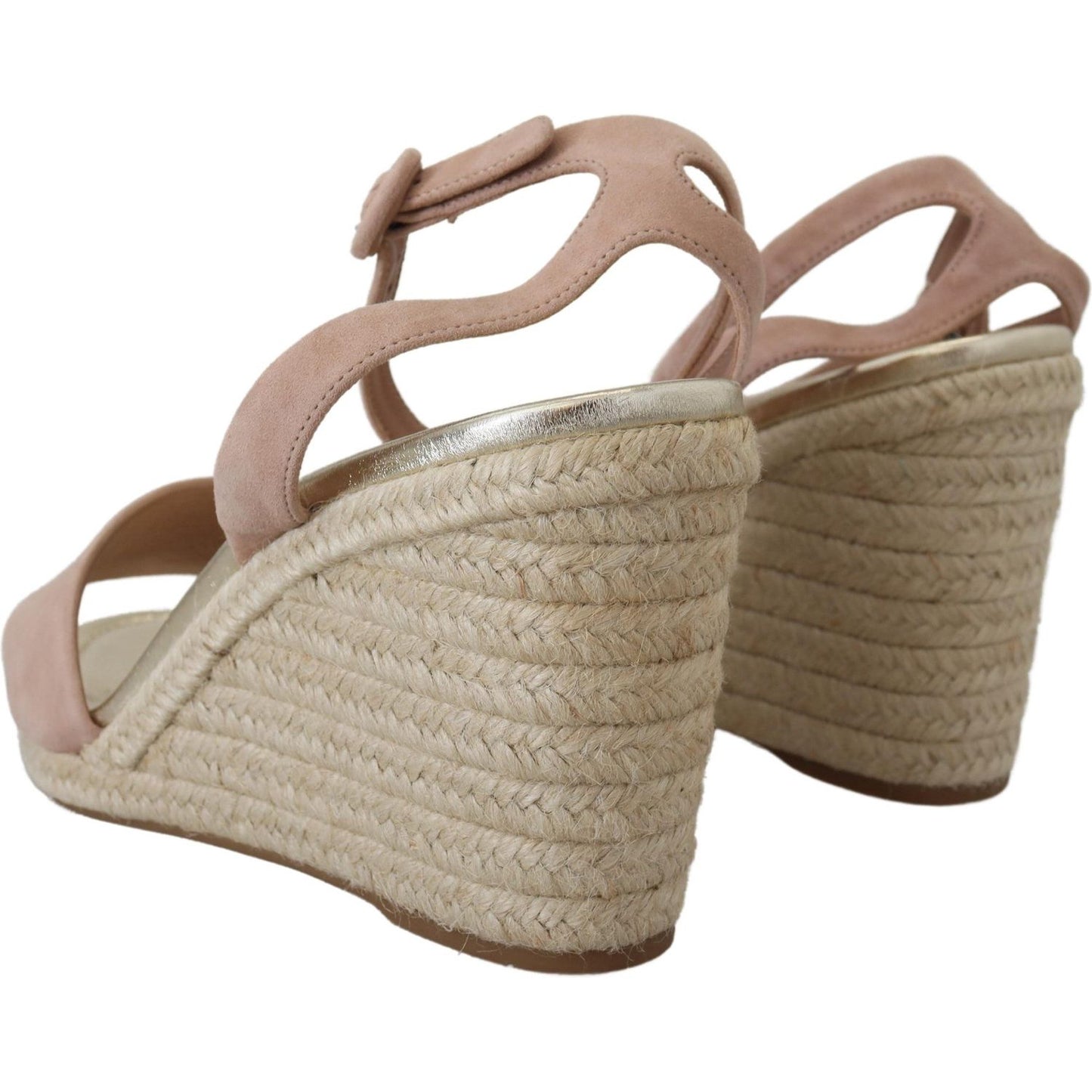 Prada Pink Suede Leather Ankle Strap Sandals