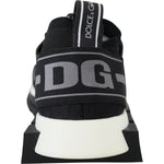 Dolce & Gabbana Chic Sorrento Slip-On Sneakers in Monochrome Dolce & Gabbana Light Gray