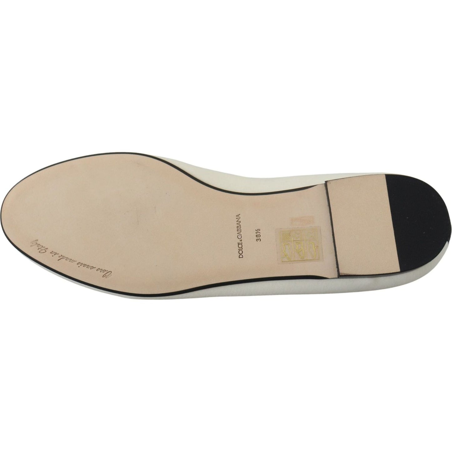 Dolce & Gabbana White Velvet Slip Ons Loafers Flats Shoes LA10205- 35.5