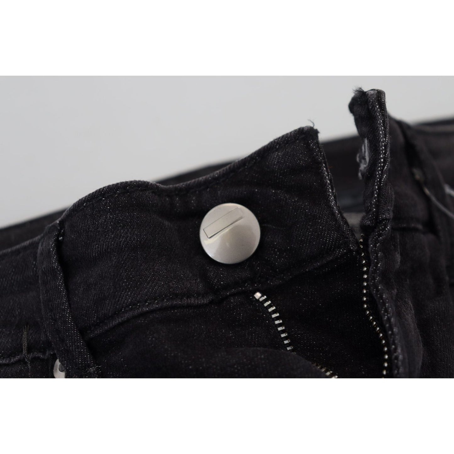 Acht Black Cotton Low Waist Slim Fit Women Casual Denim Jeans PAN71821- 26