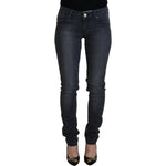 Acht Gray Cotton Skinny Low Waist Women Casual Denim Jeans PAN72694- 26