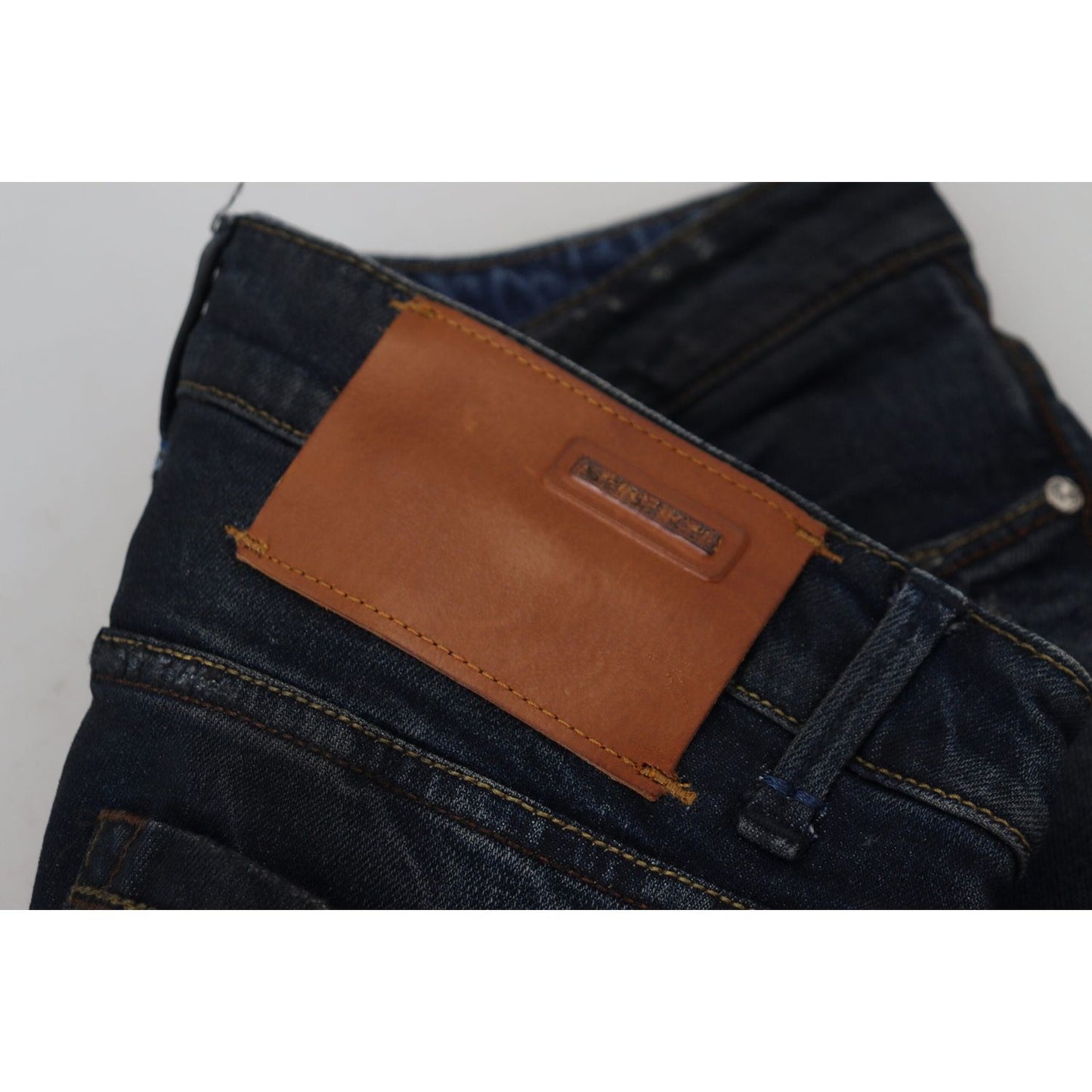 Acht Blue Cotton Low Waist Slim Fit Women Casual Jeans PAN74090- 26
