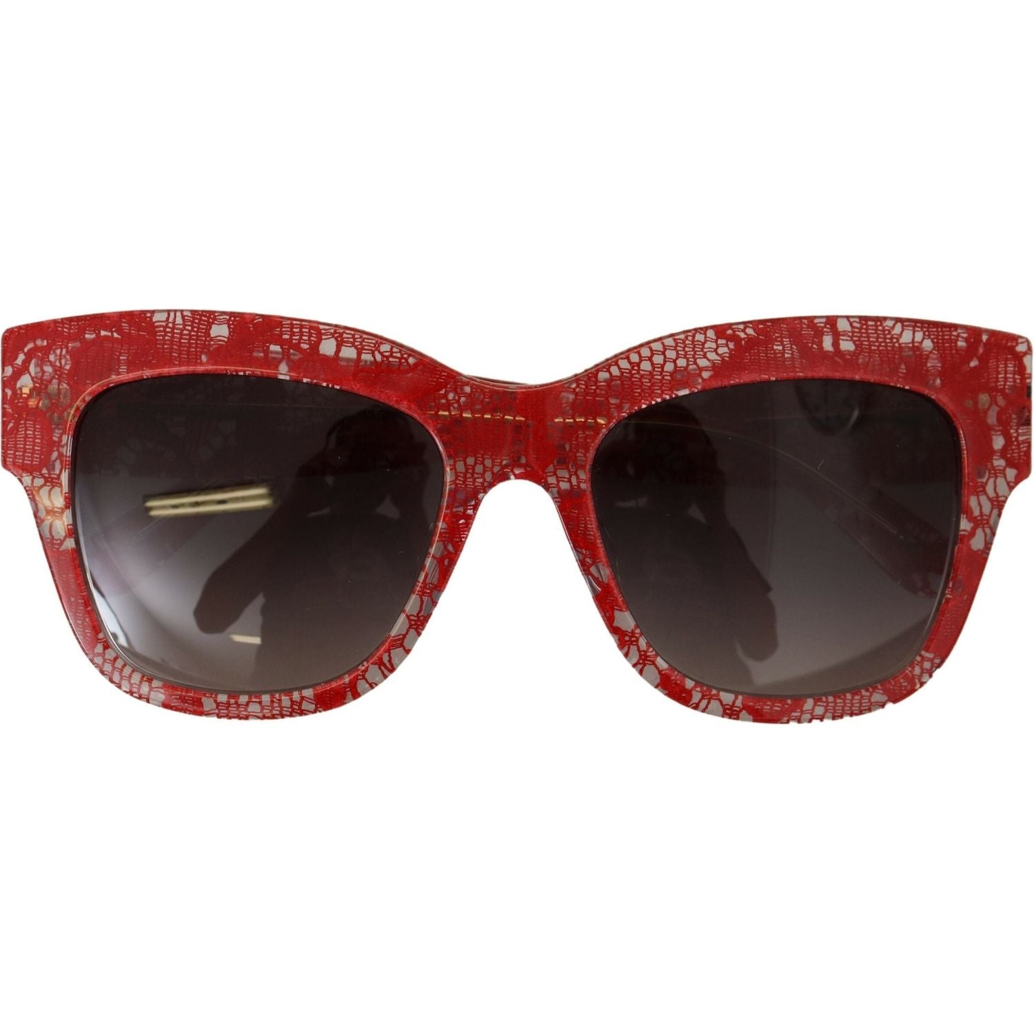 Dolce & Gabbana Red DG4231F Lace Acetate Rectangle Shades Sunglasses