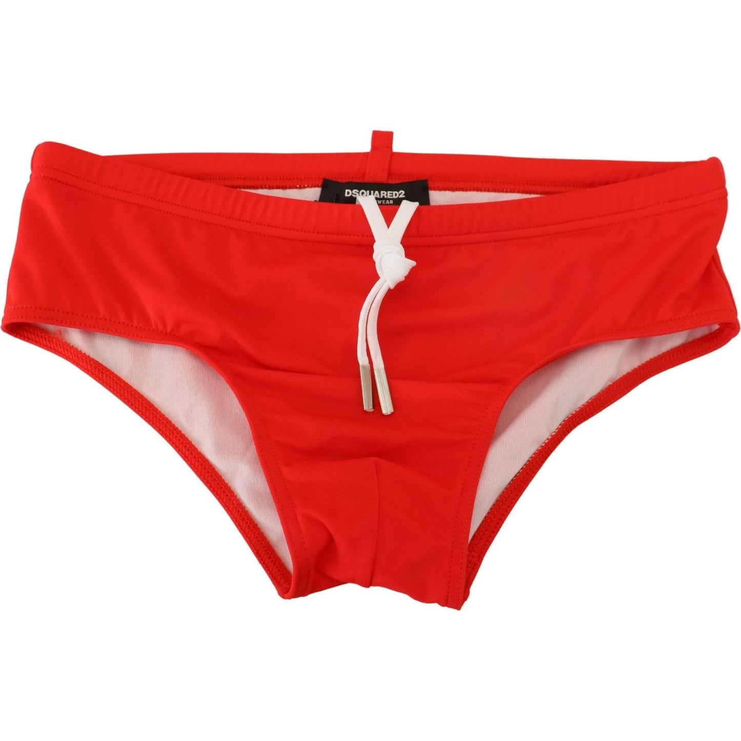 Dsquared² Red Black ICON Print Mens Swim Brief Swimwear BIK1685 - 48