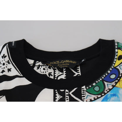 Dolce & Gabbana Multicolor Printed Women Exclusive Shirt Top